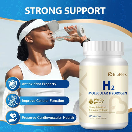 Hydrogen Tablets – 120 Magnesium Tablets for Energy & Antioxidant Support