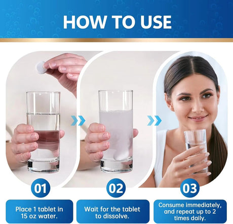 Hydrogen Tablets – 120 Magnesium Tablets for Energy & Antioxidant Support