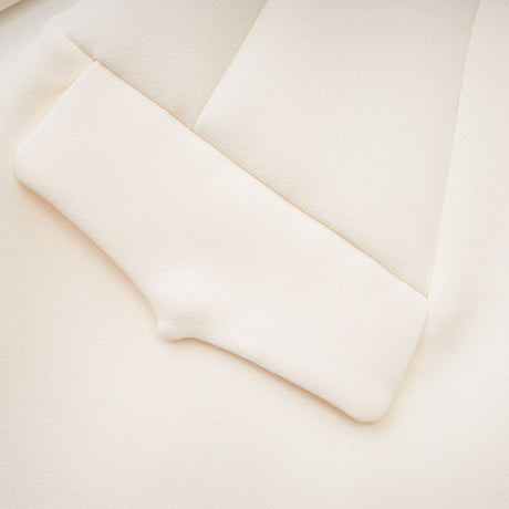 Illyria white singlebreasted long coat