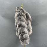 Genuine Silver Fox Fur Coat – European & American Style