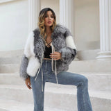 Ivanna White & Silver Fox Fur Jacket