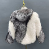 Ivanna White & Silver Fox Fur Jacket