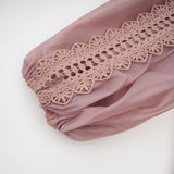 Inès lace cutout tiered midi dress
