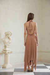 Infini Khaki Convertible Midi Dress