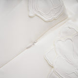 Inga Cream White Strapless Floral Embroidered Mini Dress