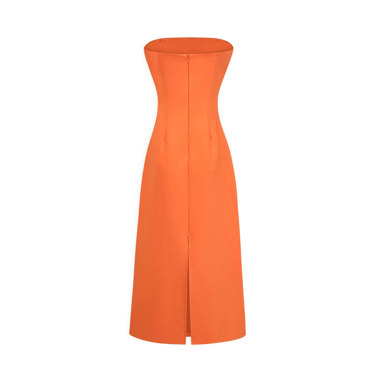 Irène Sequin Embroidered OffShoulder Midi Dress in Orange
