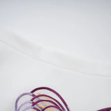 Irène White Sequin Floral Embroidered Matching Set