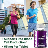 Iron Gummies – Vegan with Vitamin C, Calcium, Zinc & Selenium