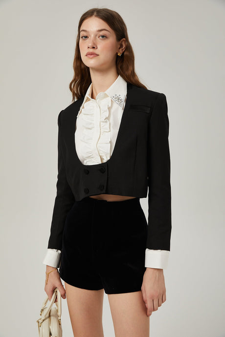 Isabeau jacket  shirt  shorts matching set
