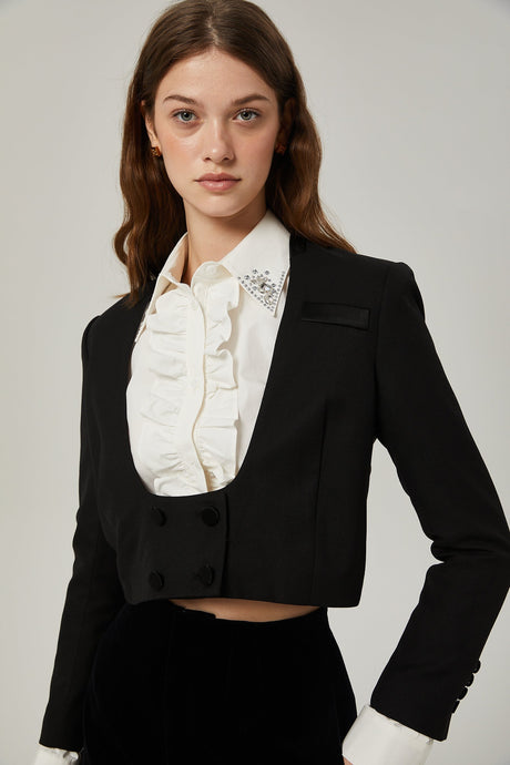 Isabeau jacket  shirt  shorts matching set