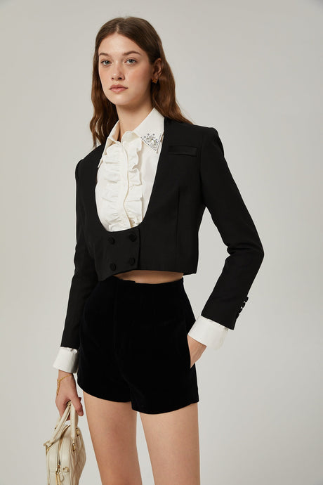 Isabeau jacket  shirt  shorts matching set