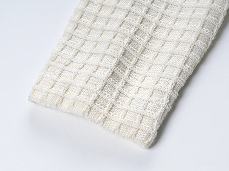 Isadora Jacket & Skirt Set - Textured Knit Pattern - Accents - Ruffled Hem - Decorative Buttons - Elegant