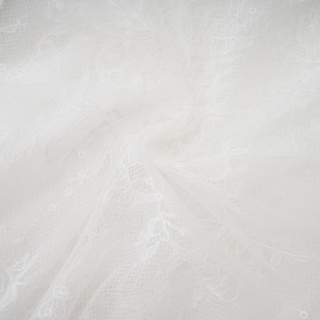 Iside Cropped Top Bell Sleeve Crystal Trim White