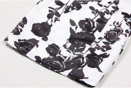 Ivana Dress - Bodycon Silhouette - Halter Neck Design - Floral Print - Elegant Evening Wear