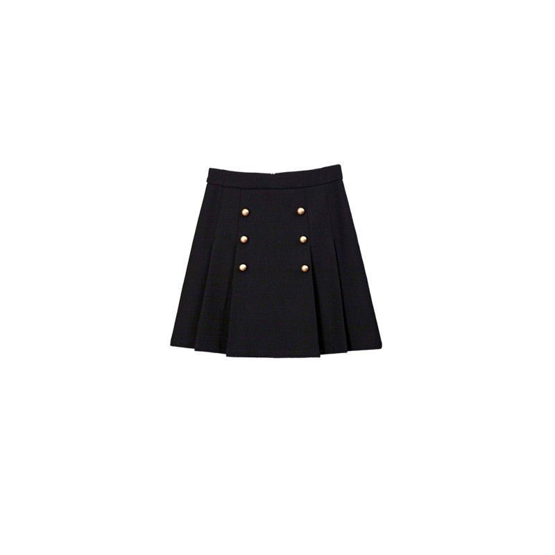 Jacket & Skirt Set - Timeless Tweed Design - Pearl Button Details - High - Waisted Skirt - Elegant & Structured Fit