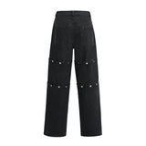 Janelle buttoned straightleg jeans