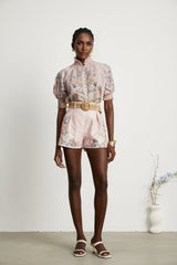 Janelle floralprint shirt  shorts matching set