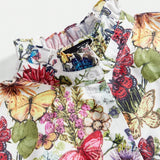 Jasmine Midi Dress - Notched Neckline - Flared Hem - High Waist - Boho Style - Floral Print