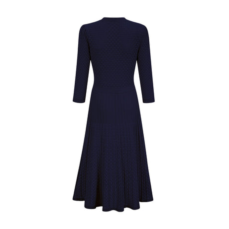 Jayla Long Sleeve Midi Dress in Vibrant Blue