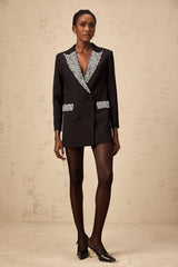 Jenna Blazer with Crystal Embellishment