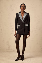 Jenna Blazer with Crystal Embellishment