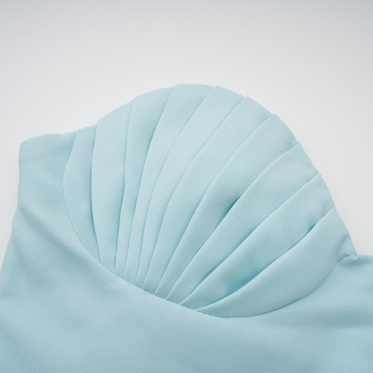 Jessica Blue Maxi Dress with Off - Shoulder Corset Style and Pleated Skirt