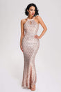 Jessica Pink Sequin Maxi Dress