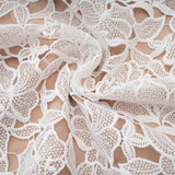 Jorvilda white pierced midi dress