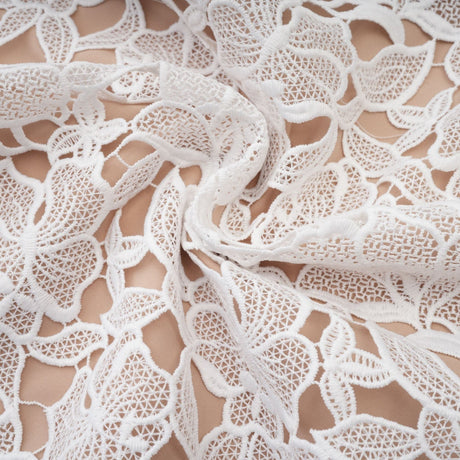 Jorvilda white pierced midi dress