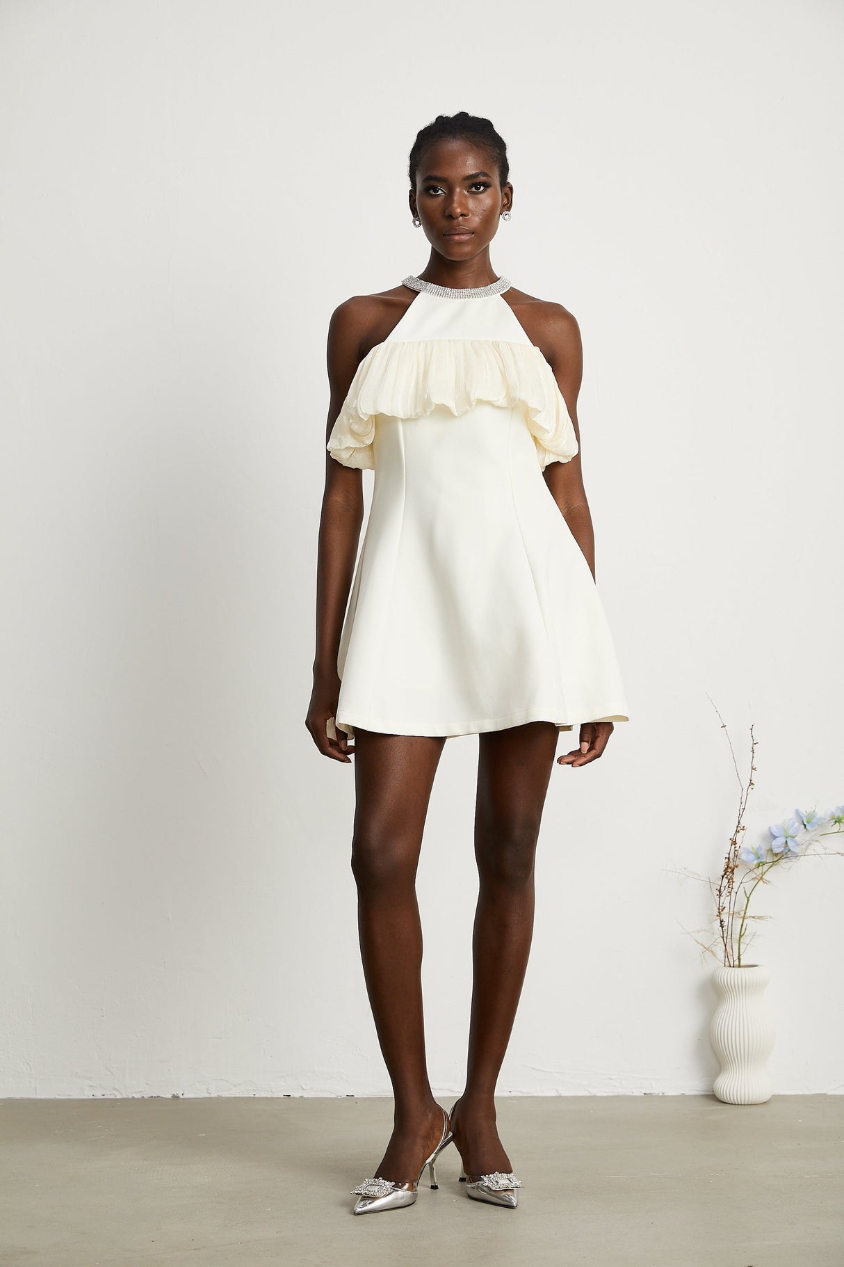 Joséphine crystalembellished sleeveless mini dress