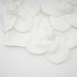 Josephine Floral Top Halterneck Applique White
