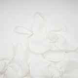Josephine Floral Top Halterneck Applique White