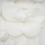 Josephine Floral Top Halterneck Applique White