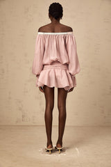 Josephine Mini Dress Josephine Off Shoulder Chiffon Bowknot Dress