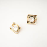 Juana faux - pearl square earrings
