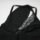 Juana lacedetail asymmetric mini dress