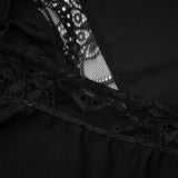 Juana lacedetail asymmetric mini dress