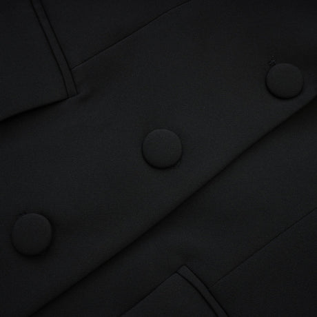 Julia Blazer - Long Sleeves - Notched Lapels - Crystal Embellishment - Fitted Waistline