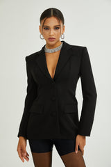 Julia Blazer with Crystal Embellishment & Scoop Back