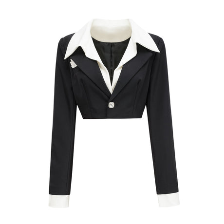 Juliette black jacket  skirt matching set
