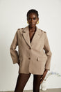 Juliette detachablepanel singlebreasted blazer