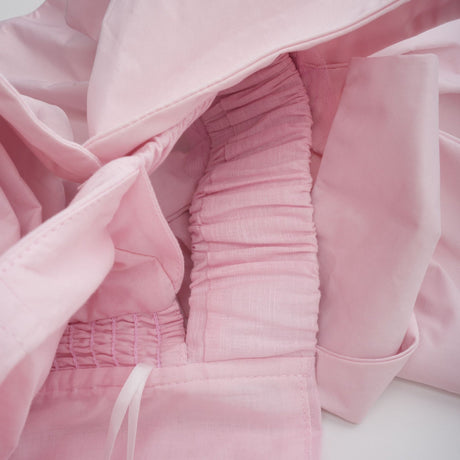 Juliette pink mini dress with offshoulder design and 3D petal details