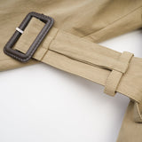 Justine beltedwaist trench coat