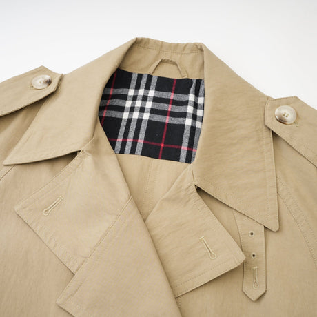Justine beltedwaist trench coat