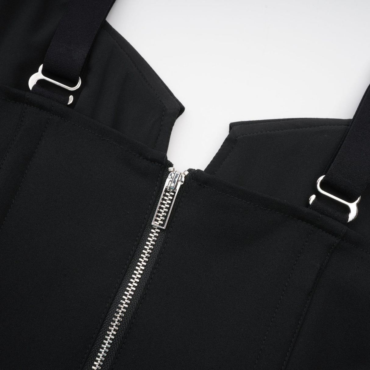 Kadence Dress - Black - Sleeveless - V - Neck - Pocket & Zip Fastening