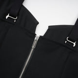 Kadence Dress - Black - Sleeveless - V - Neck - Pocket & Zip Fastening