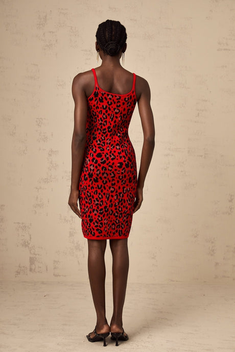 Kadence Mini Dress Leopard Lurex Print