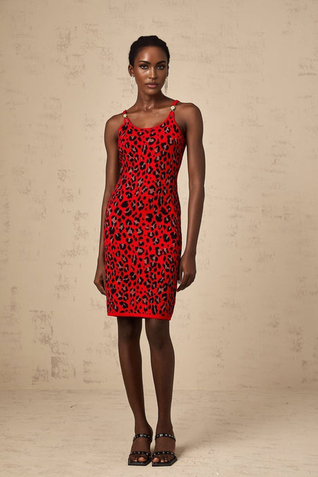 Kadence Mini Dress Leopard Lurex Print