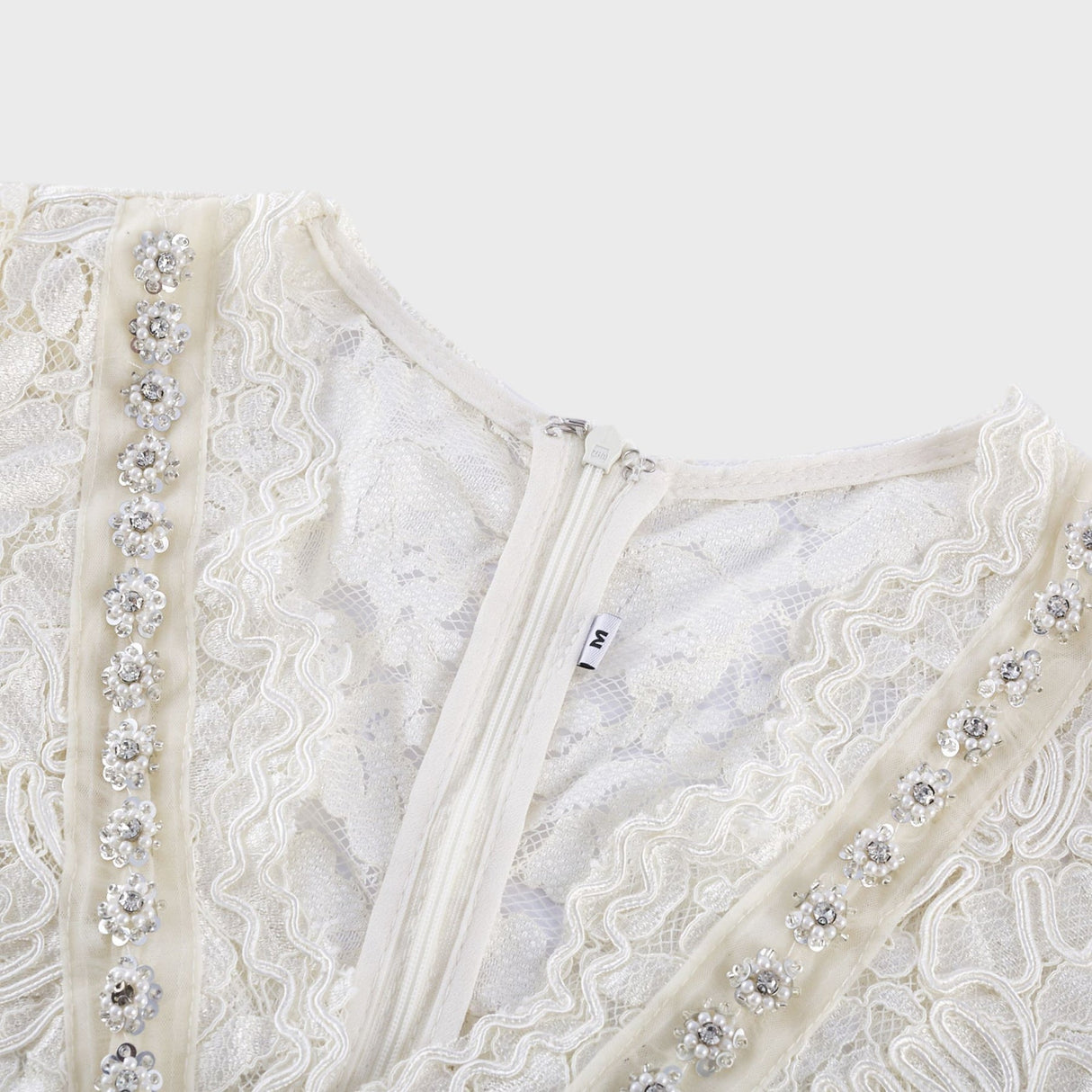 Kalena embellished lace midi dress