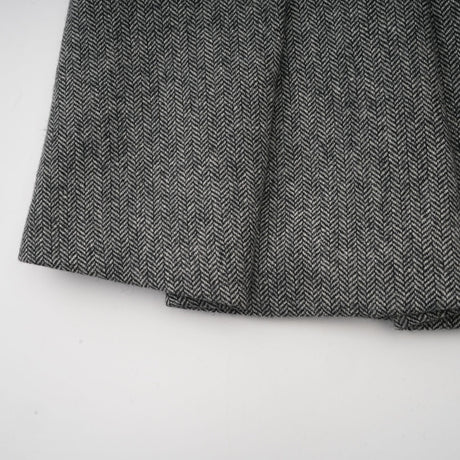 Kali Top & Shorts Herringbone Grey Peplum Crystal Embellished